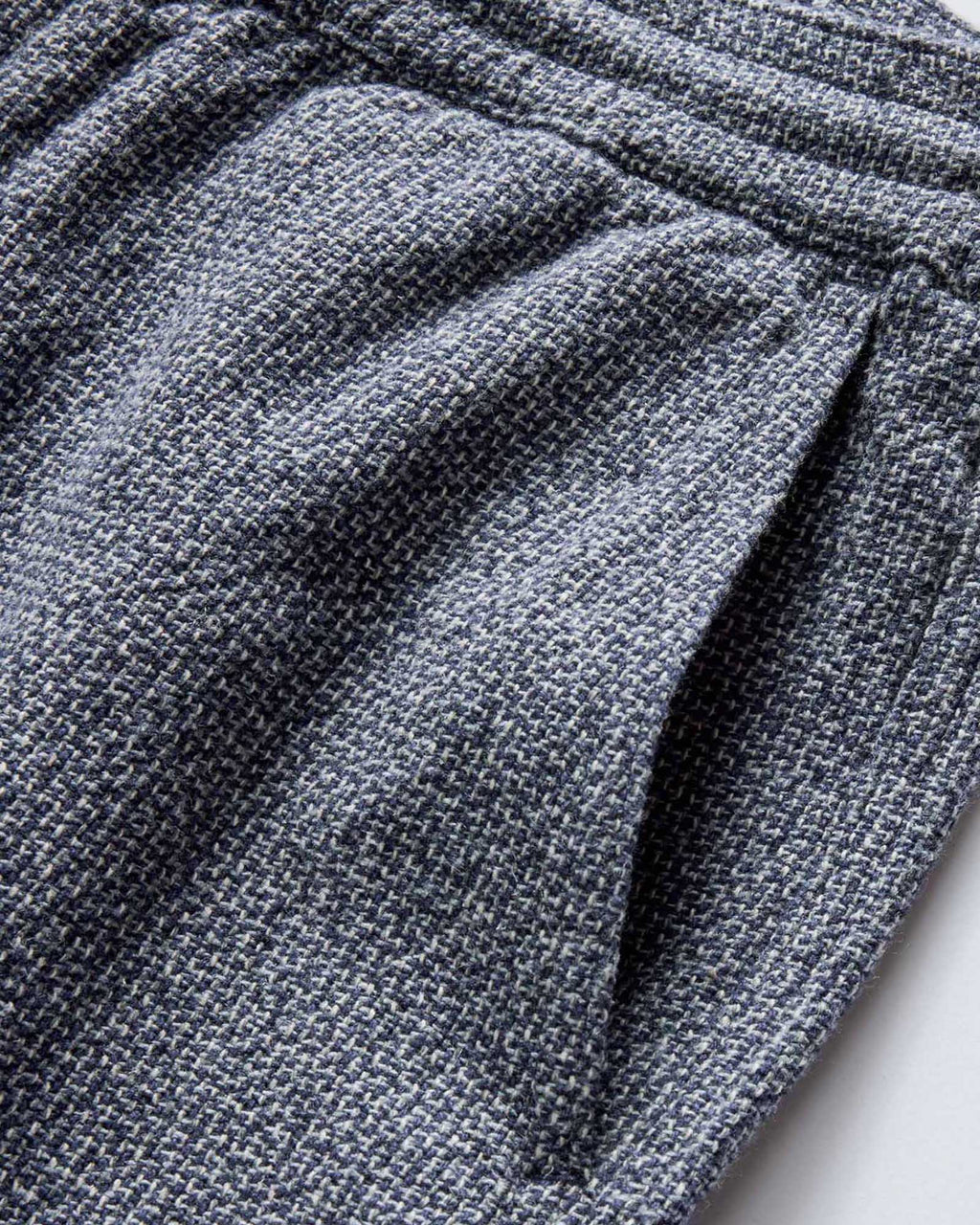 The Apres Pant in Navy Linen Tweed