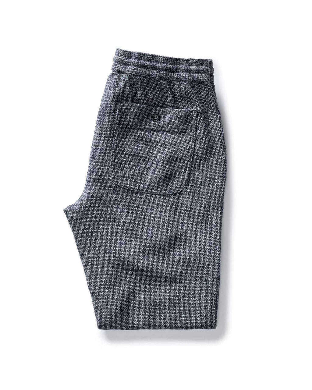 The Apres Pant in Navy Linen Tweed