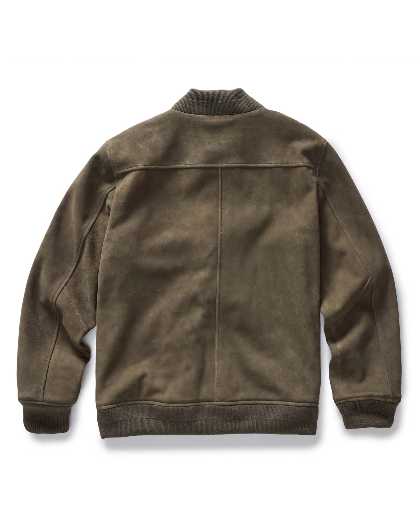 The Bomber Jacket in Army Suede