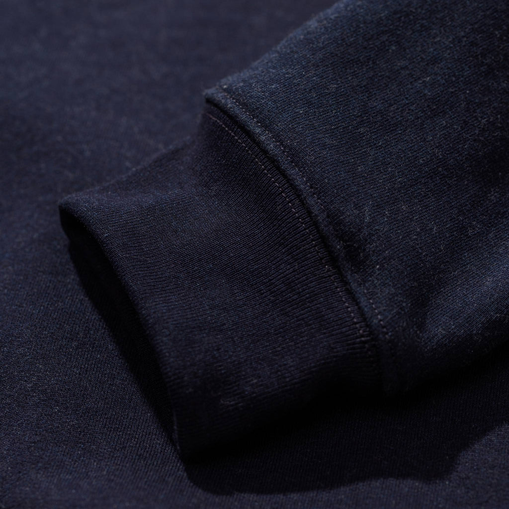The Bomber in Indigo Fleece