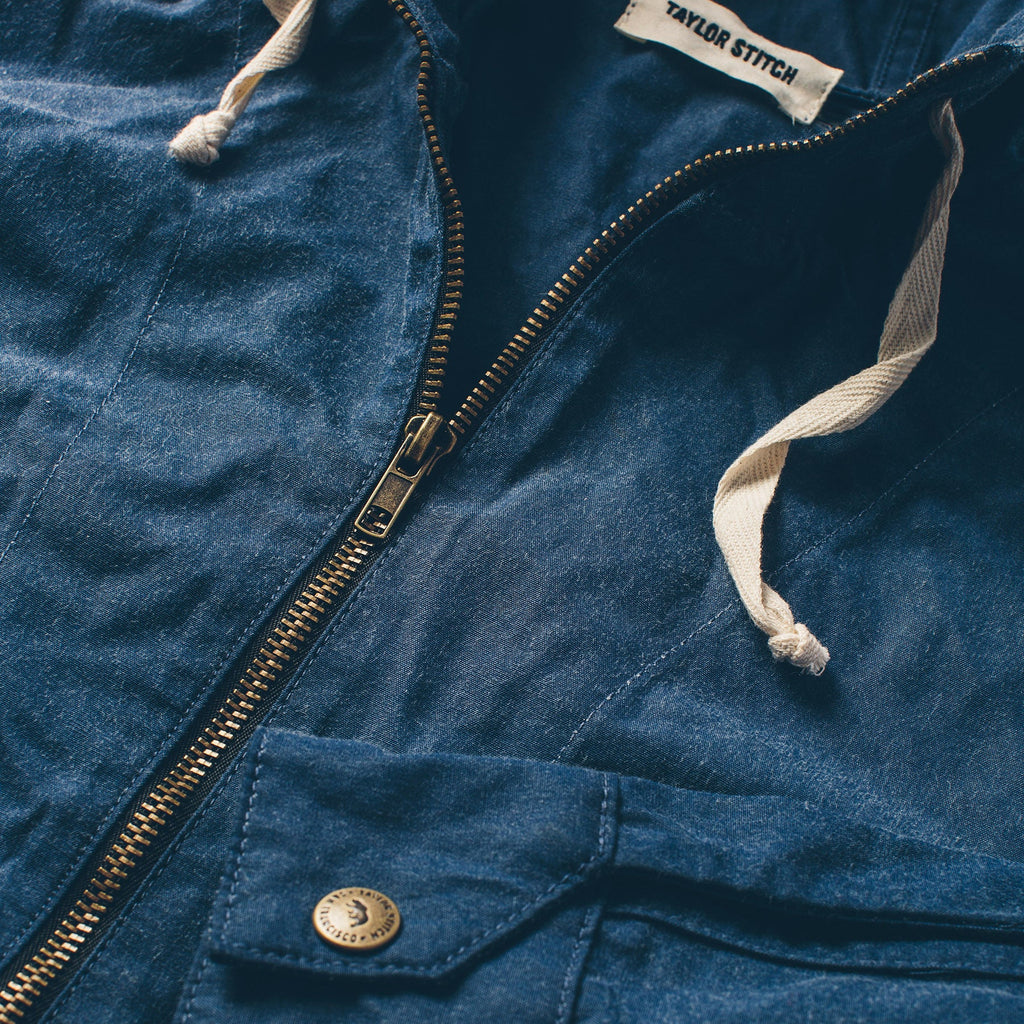 The Beach Jacket in Indigo Chambray