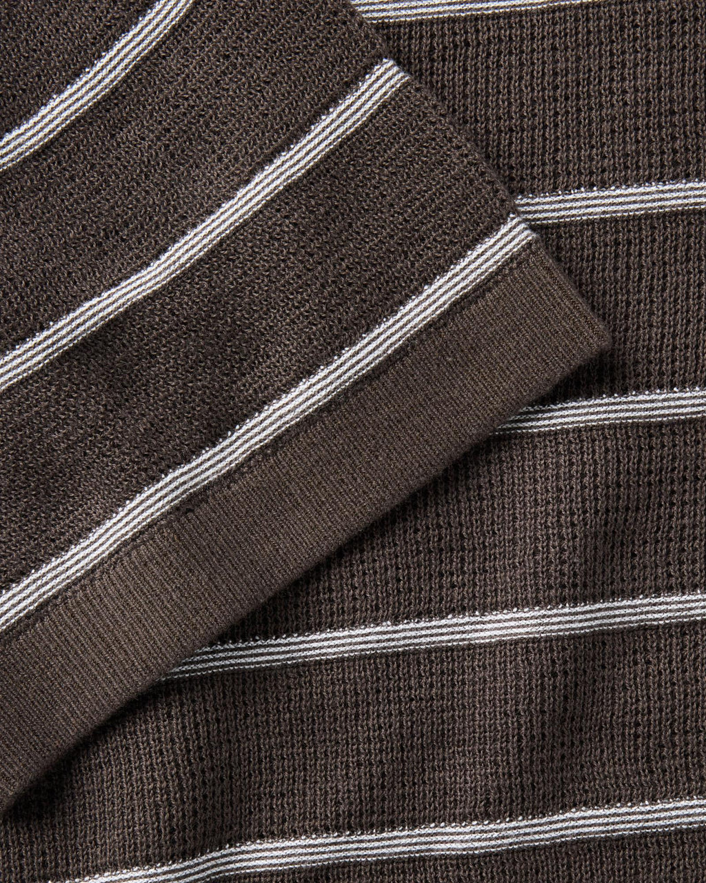 The Brody Sweater Tee in Espresso Stripe