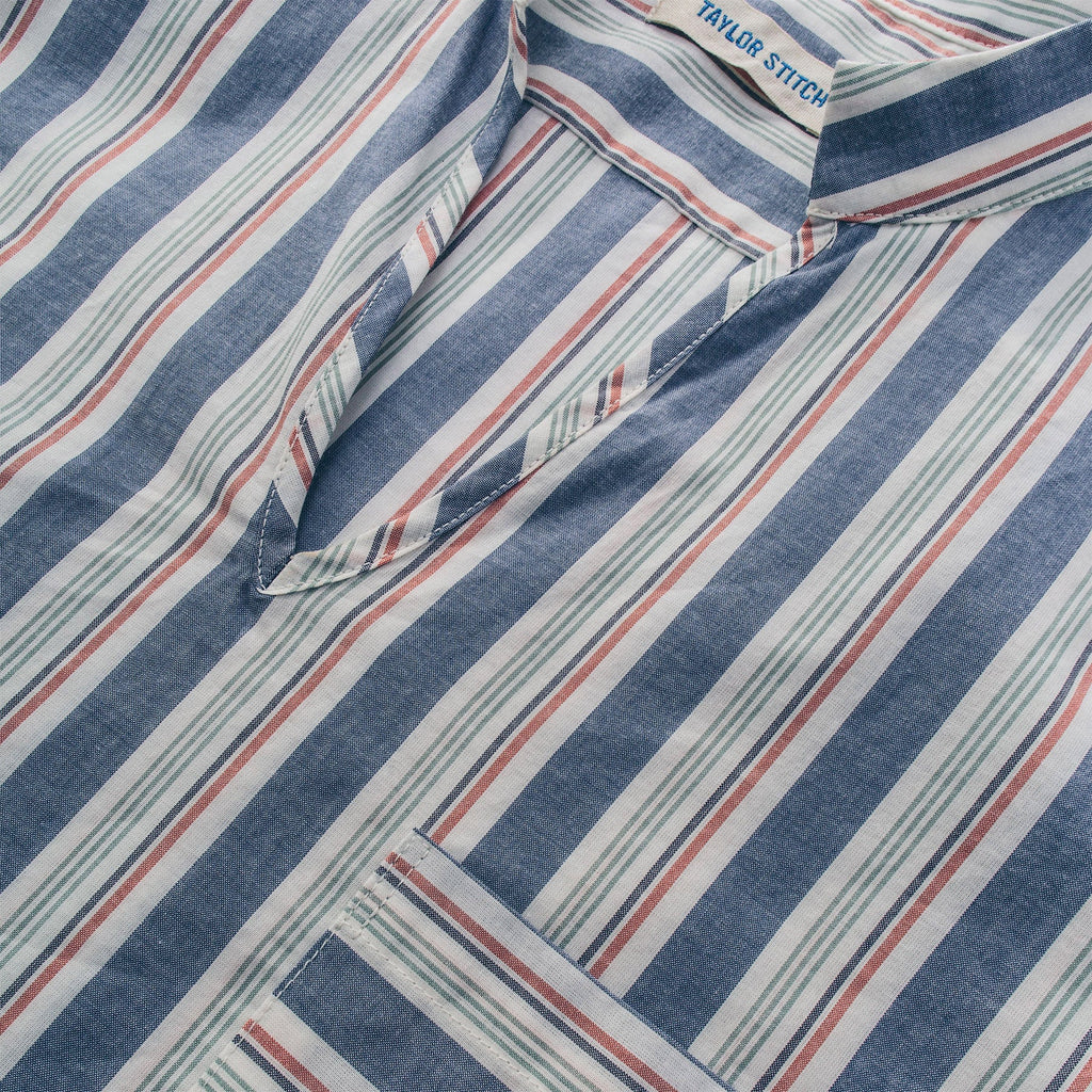 The Abbot Popover in Surf Stripe