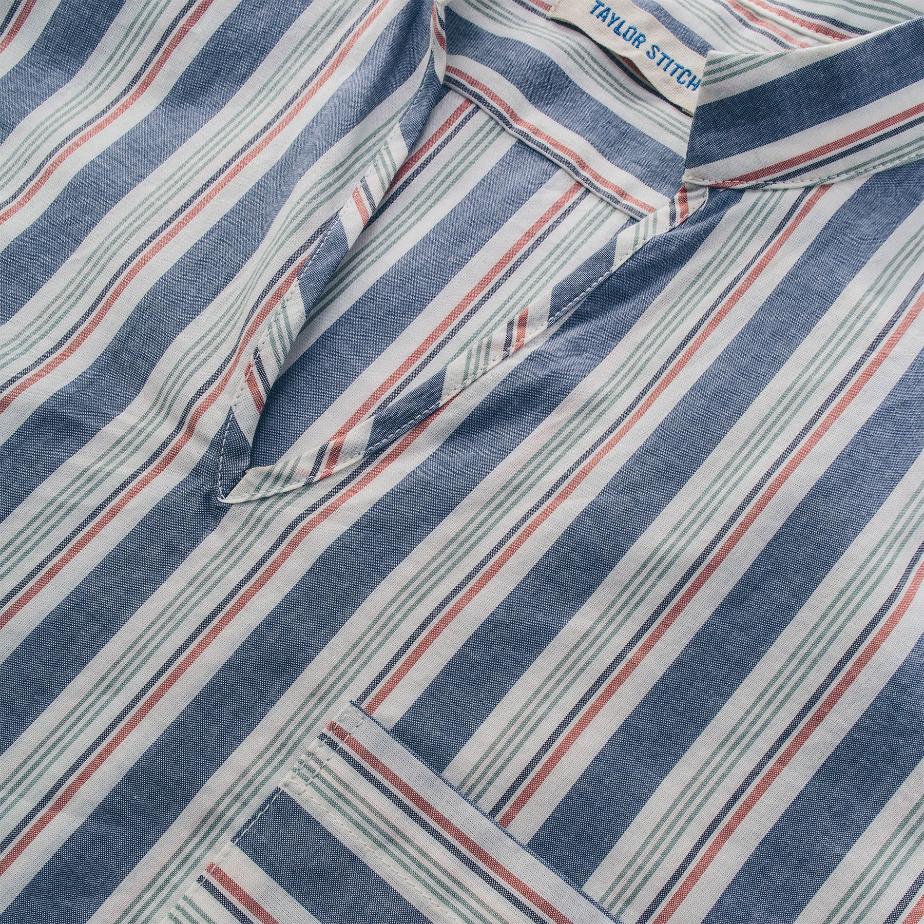 The Abbot Popover in Surf Stripe