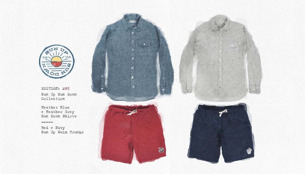 Red Sun Up Swim Trunk