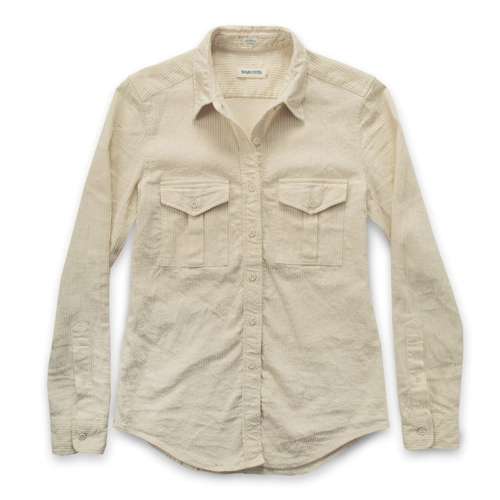 The Andie Shirt in Natural Corded Denim