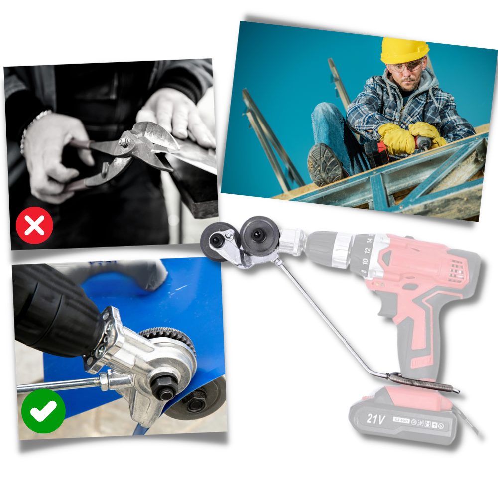 Electric Drill Plate Cutter Set