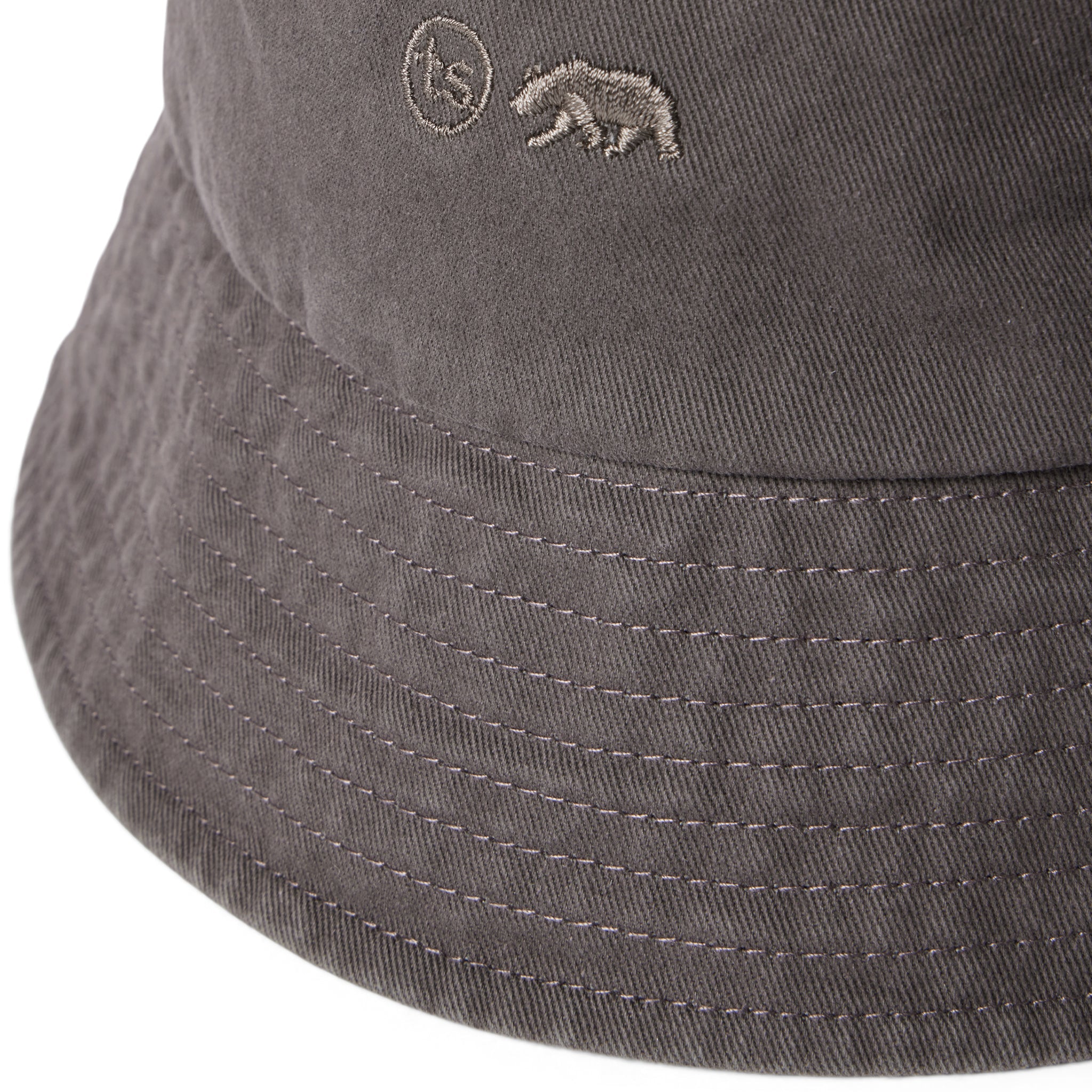 The Bucket Hat in Washed Taupe Twill