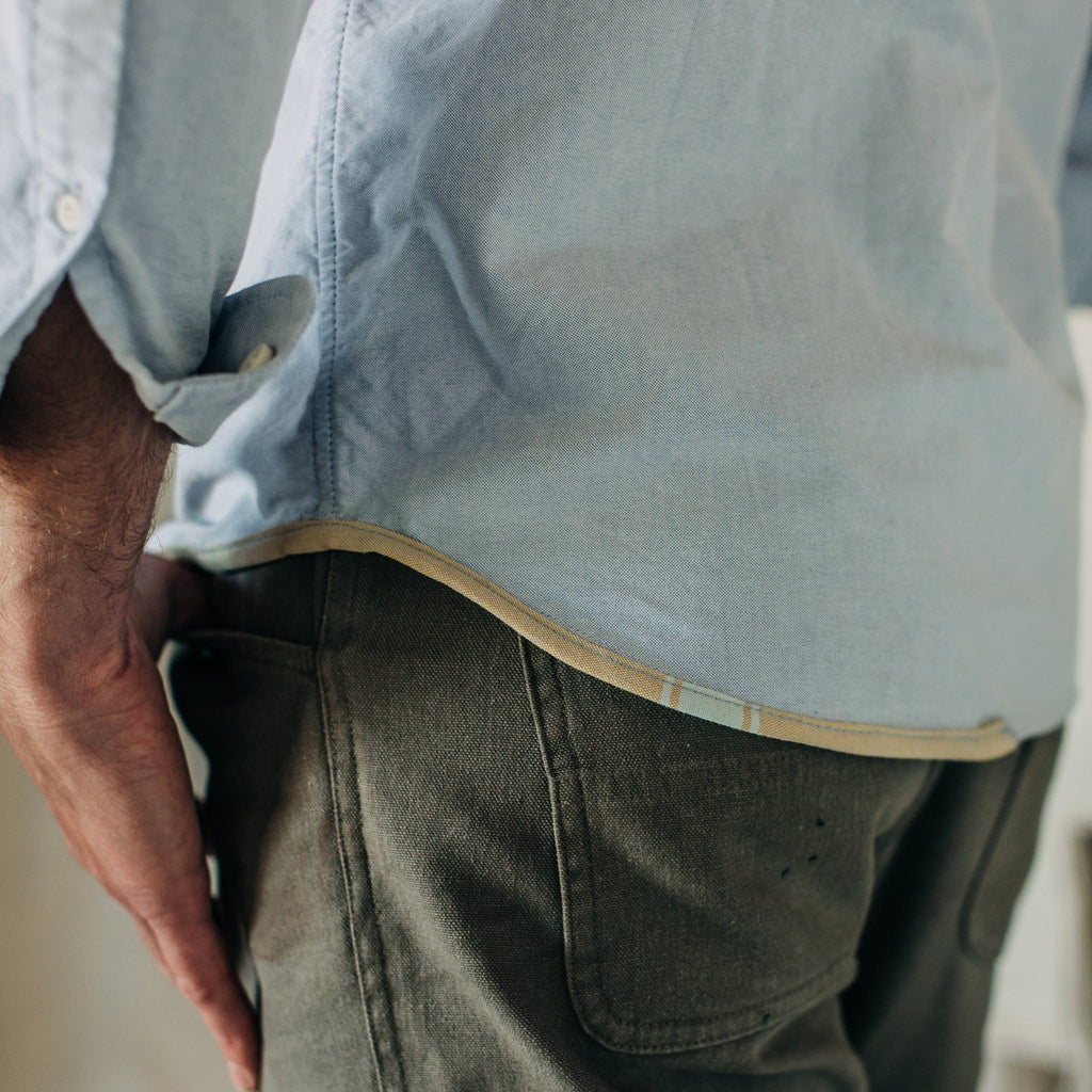 The Atelier and Repairs Jack in Washed Blue Oxford