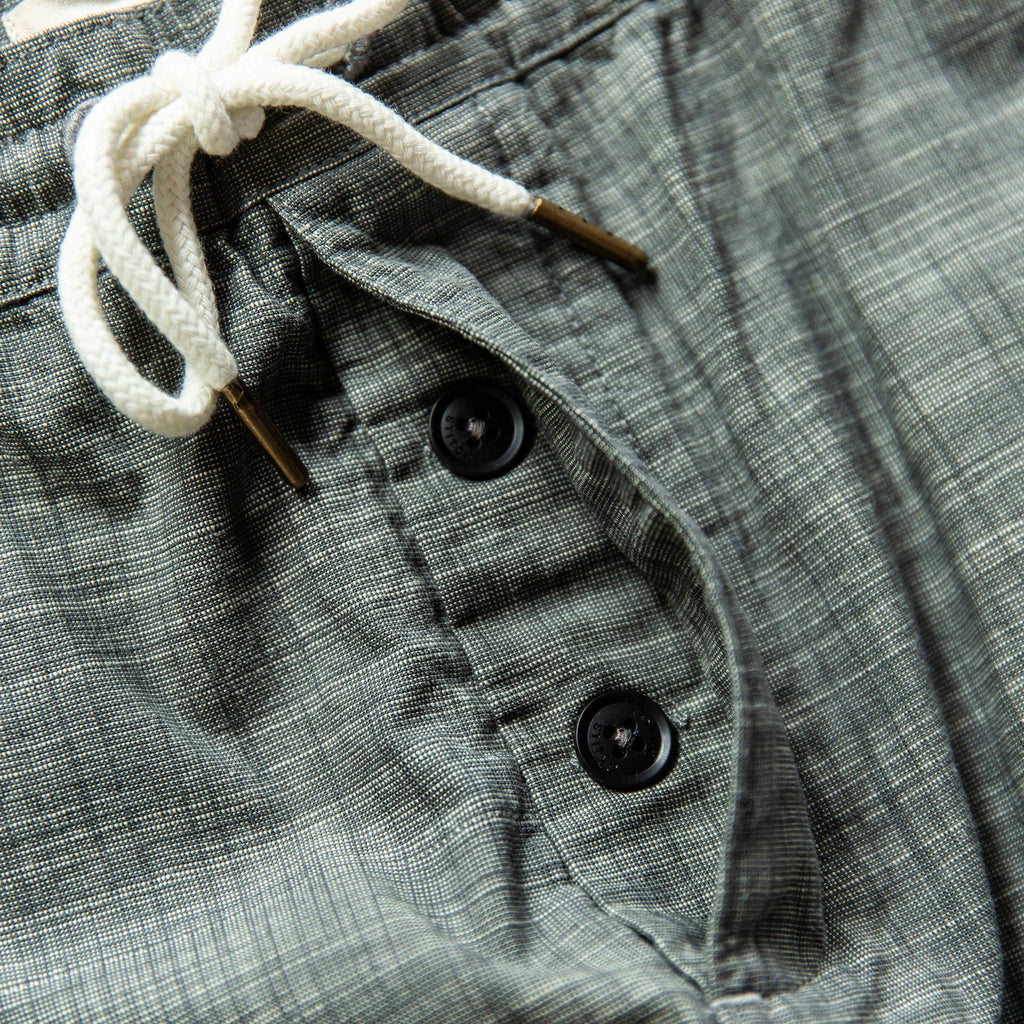 The Apres Short in Olive Pin Dot