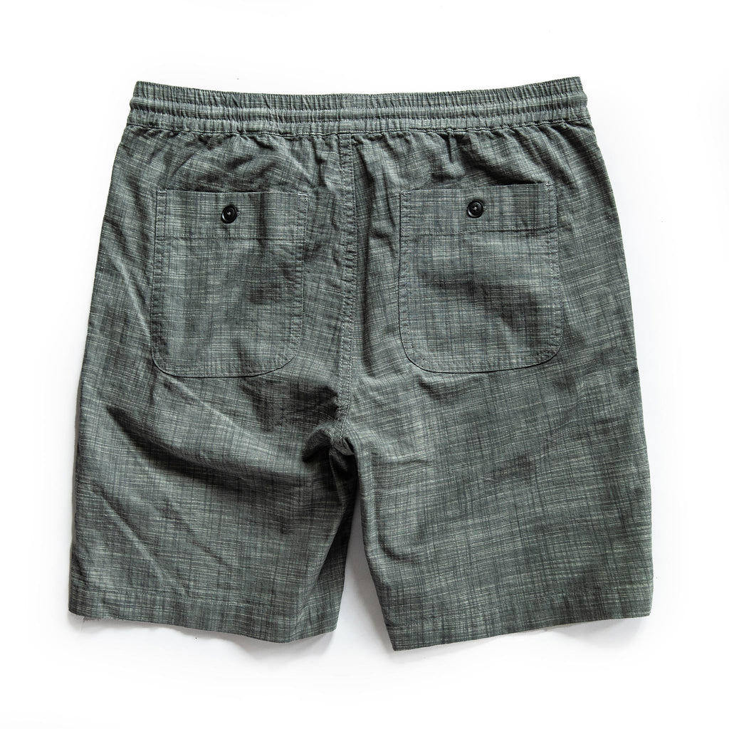 The Apres Short in Olive Pin Dot
