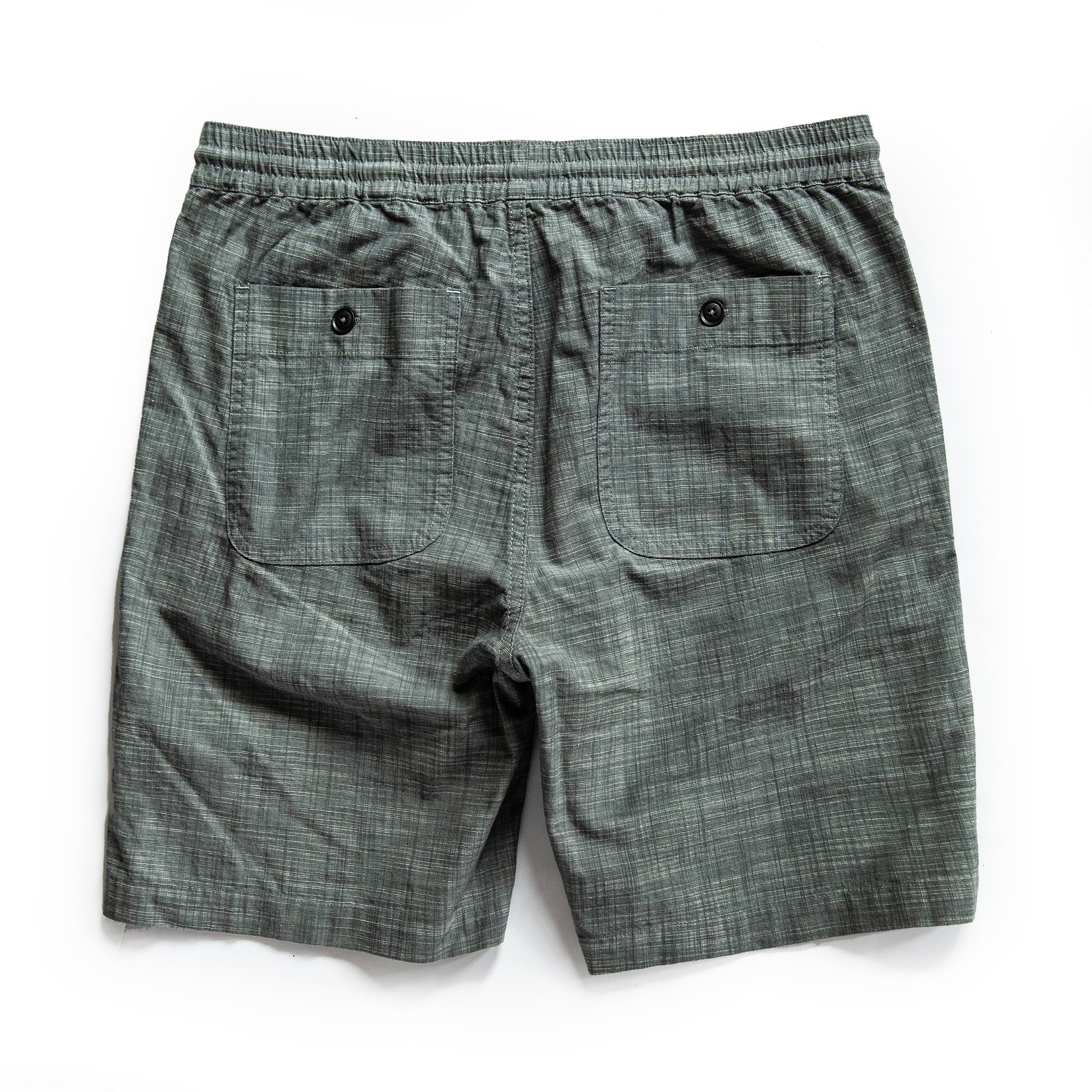 The Apres Short in Olive Pin Dot