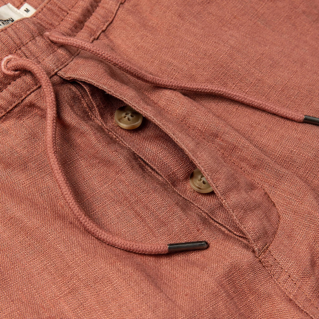 The Apres Short in Rust Hemp