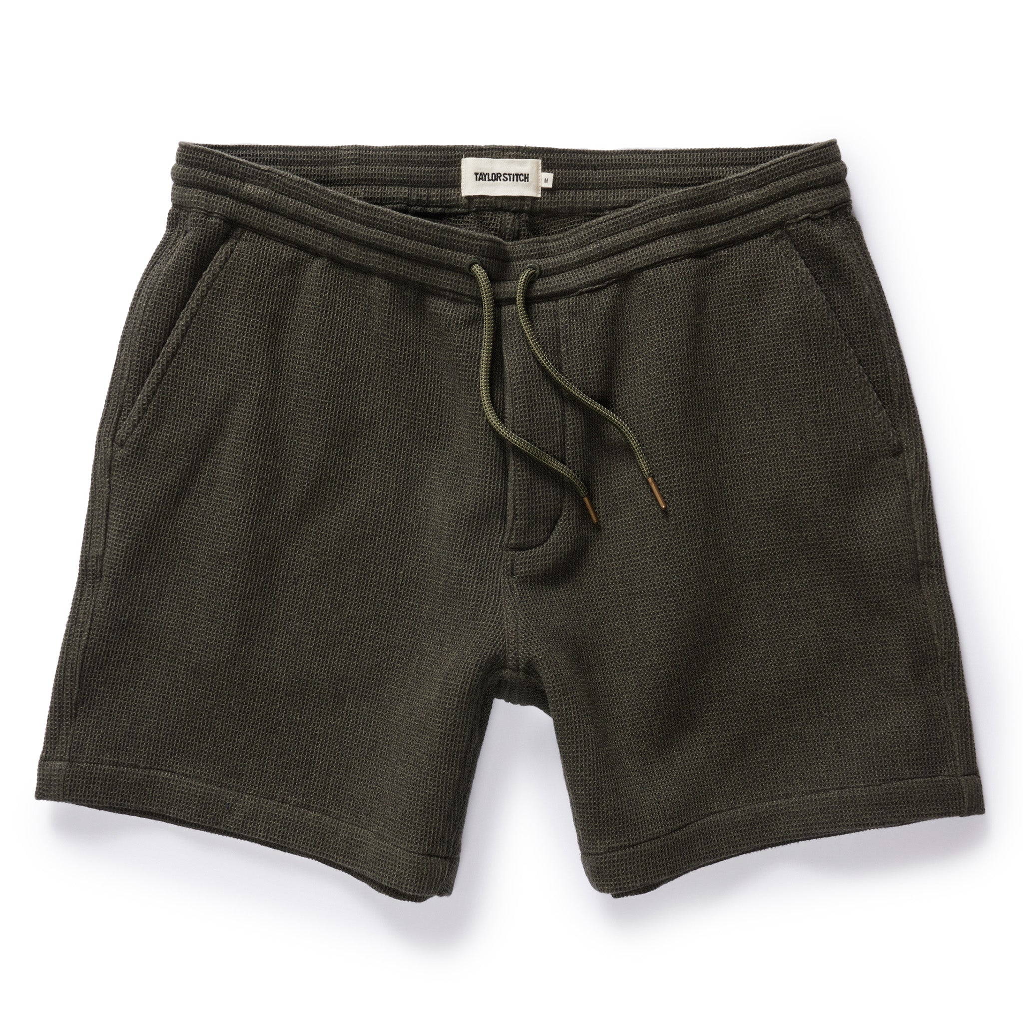 The Apres Short in Army Waffle