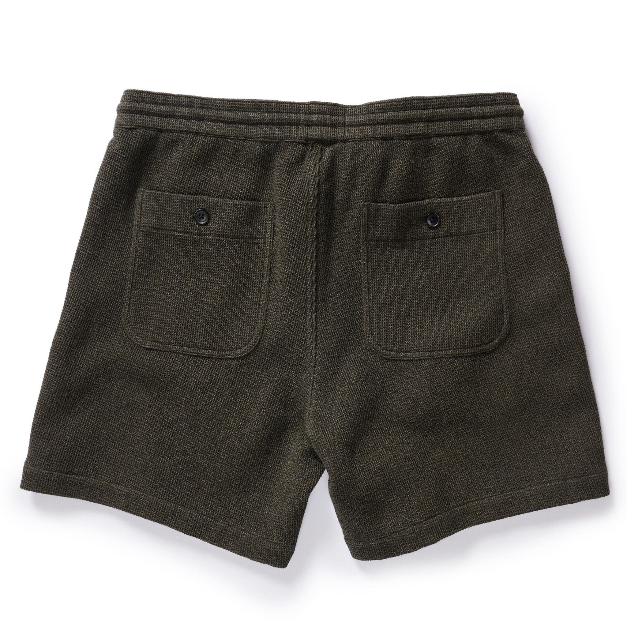 The Apres Short in Army Waffle
