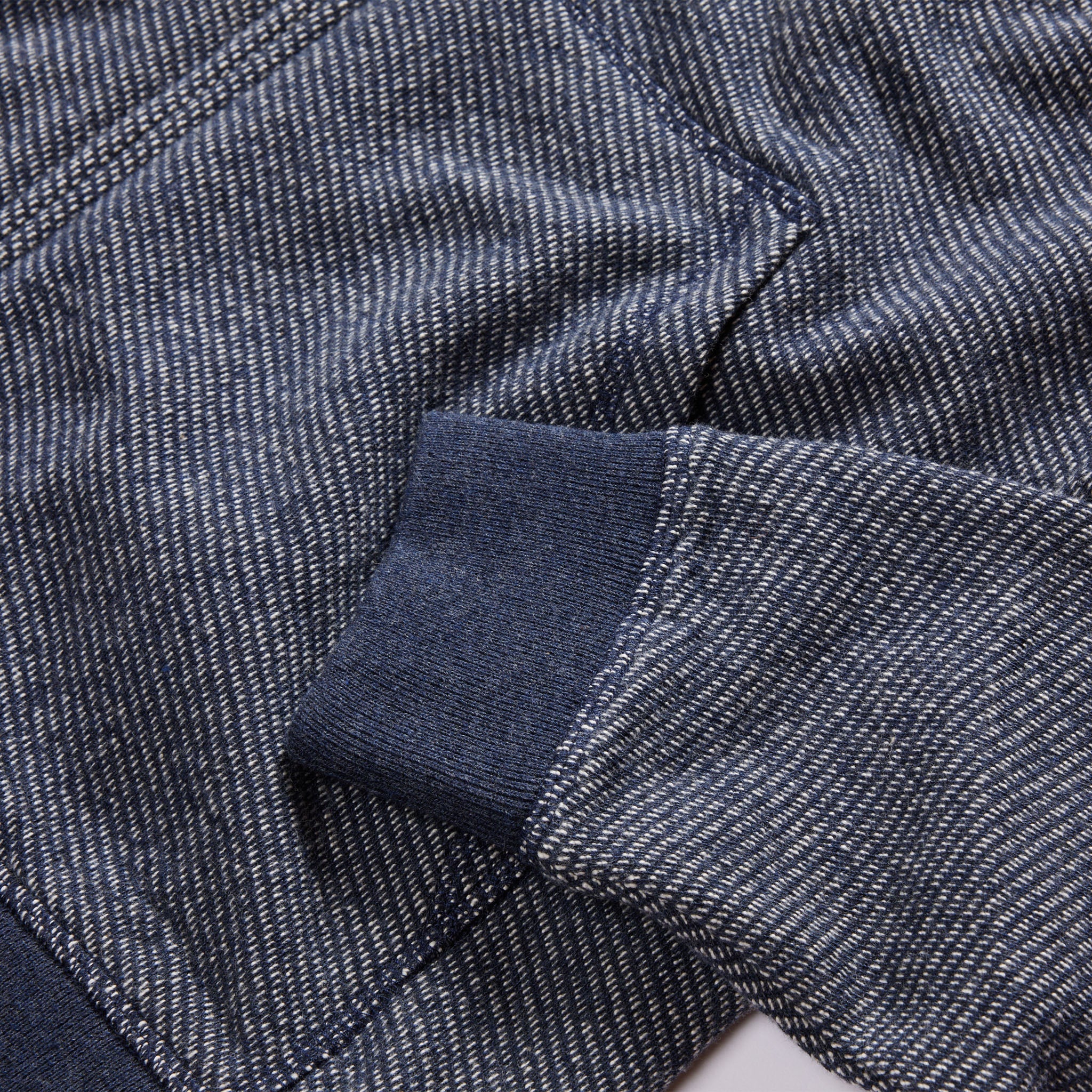 The Apres Zip Hoodie in Heather Navy Terry