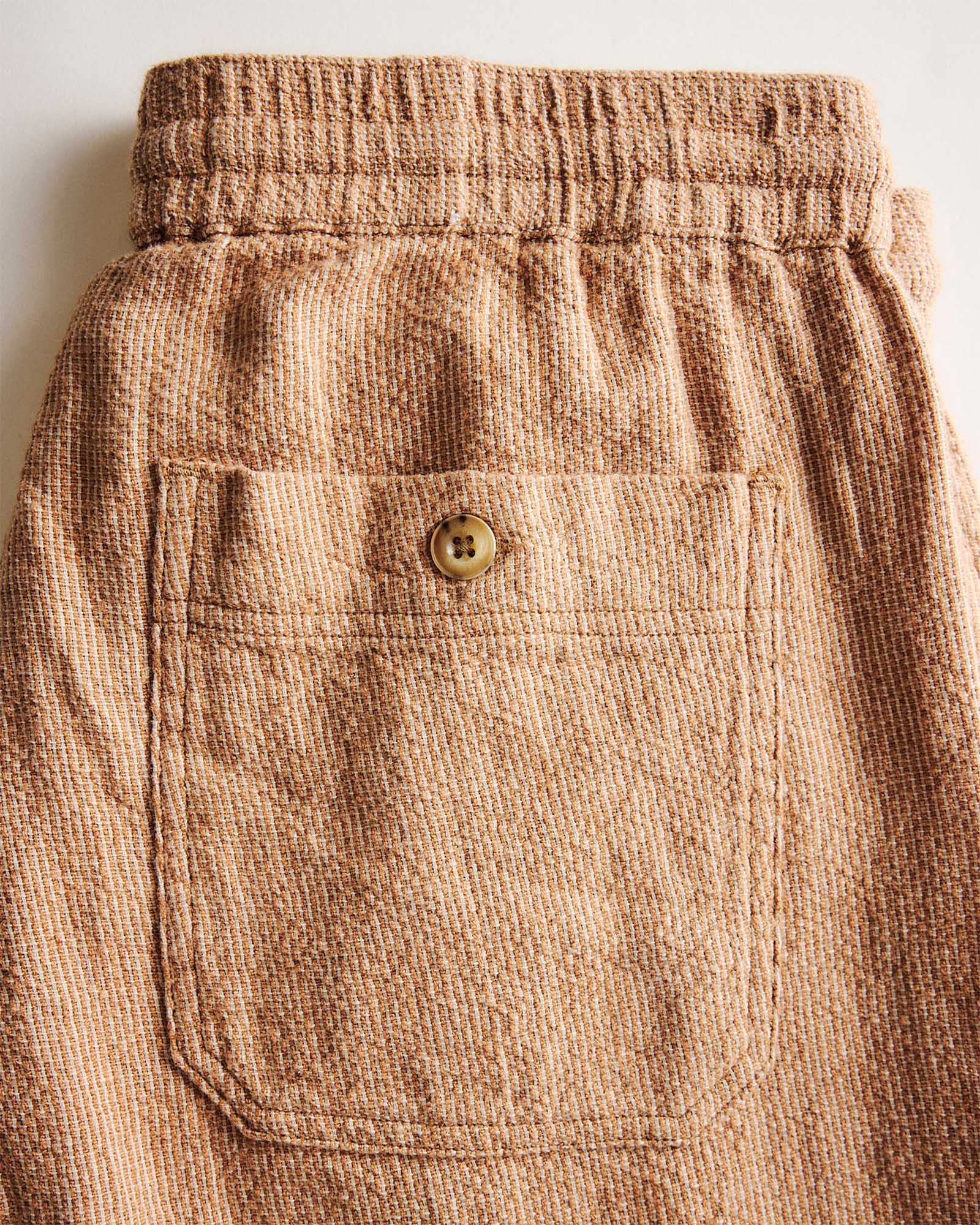 The Breakwater Pant in Chili Stripe Linen