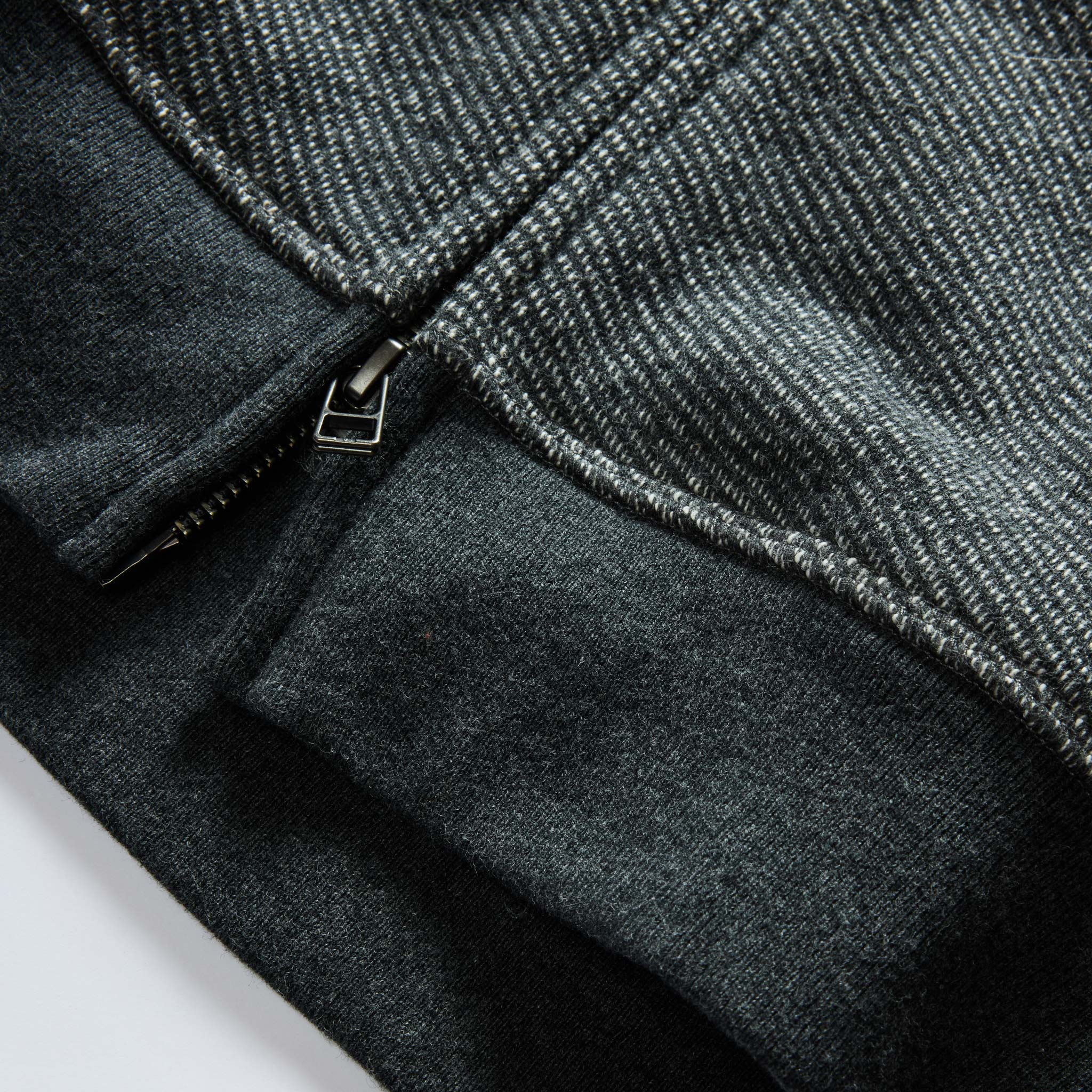 The Apres Zip Hoodie in Graphite French Terry Twill