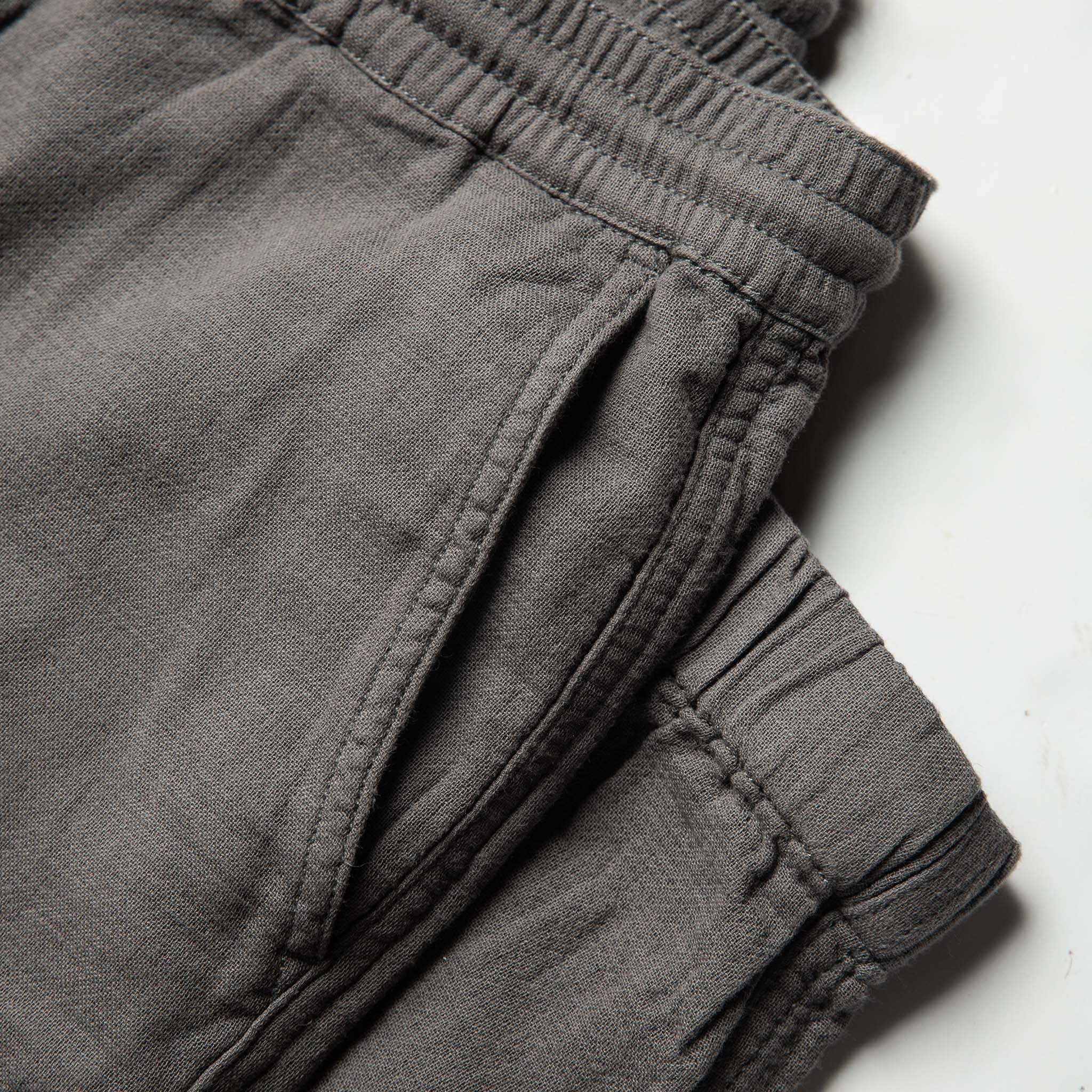 The Apres Pant in Charcoal Double Cloth ('21)