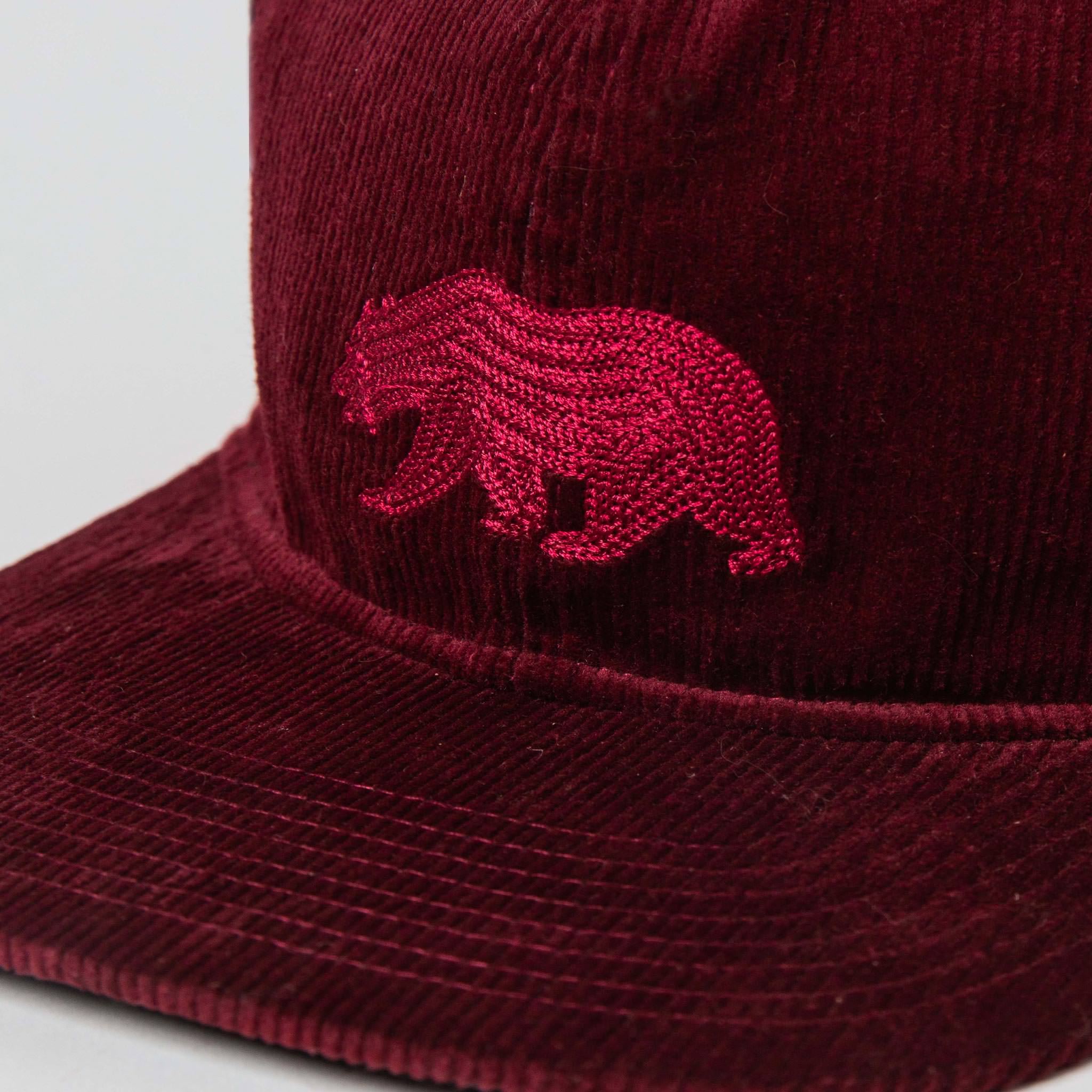The Ball Cap in Burgundy Cord
