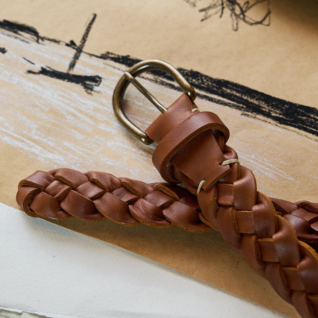 The Braided Belt in Whiskey