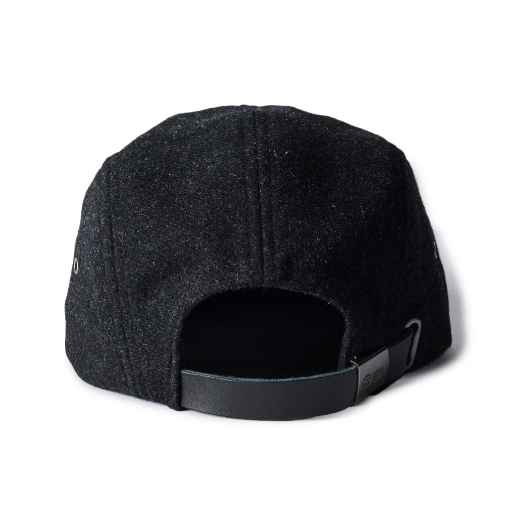 The 5-Panel Cap in Heather Coal Wool Blend