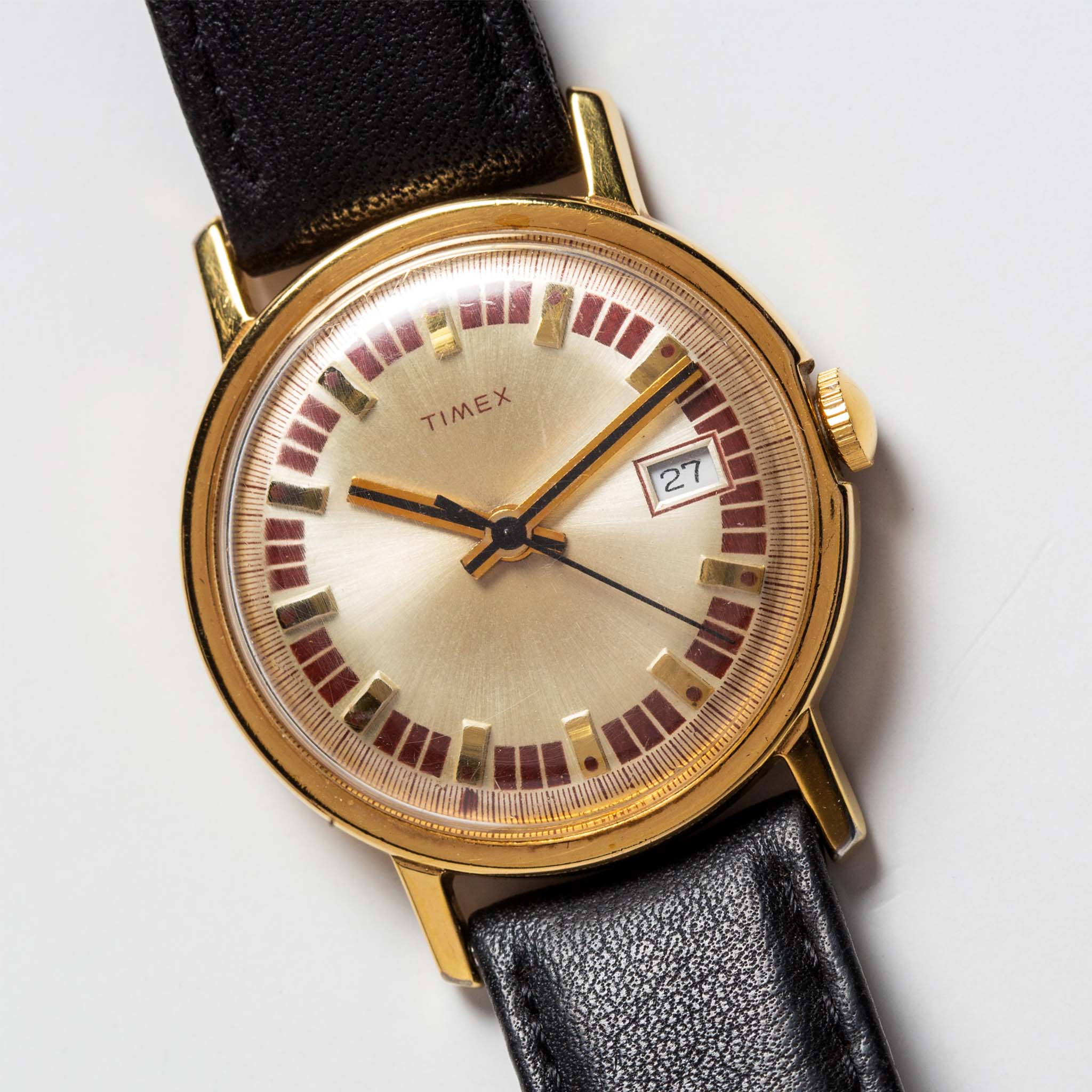 1974 Timex Mercury Calendar Gold