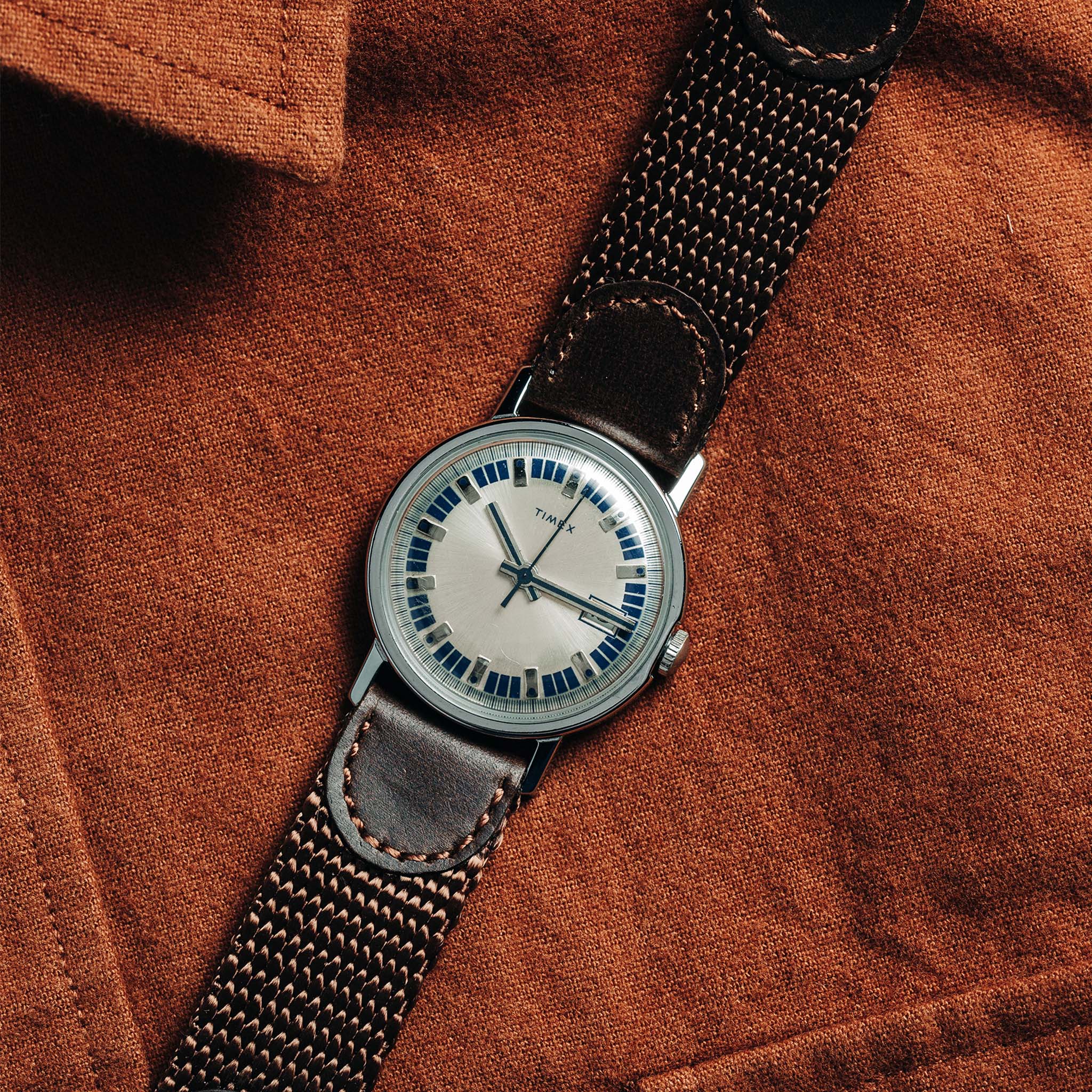 1974 Timex Mercury Calendar Silver