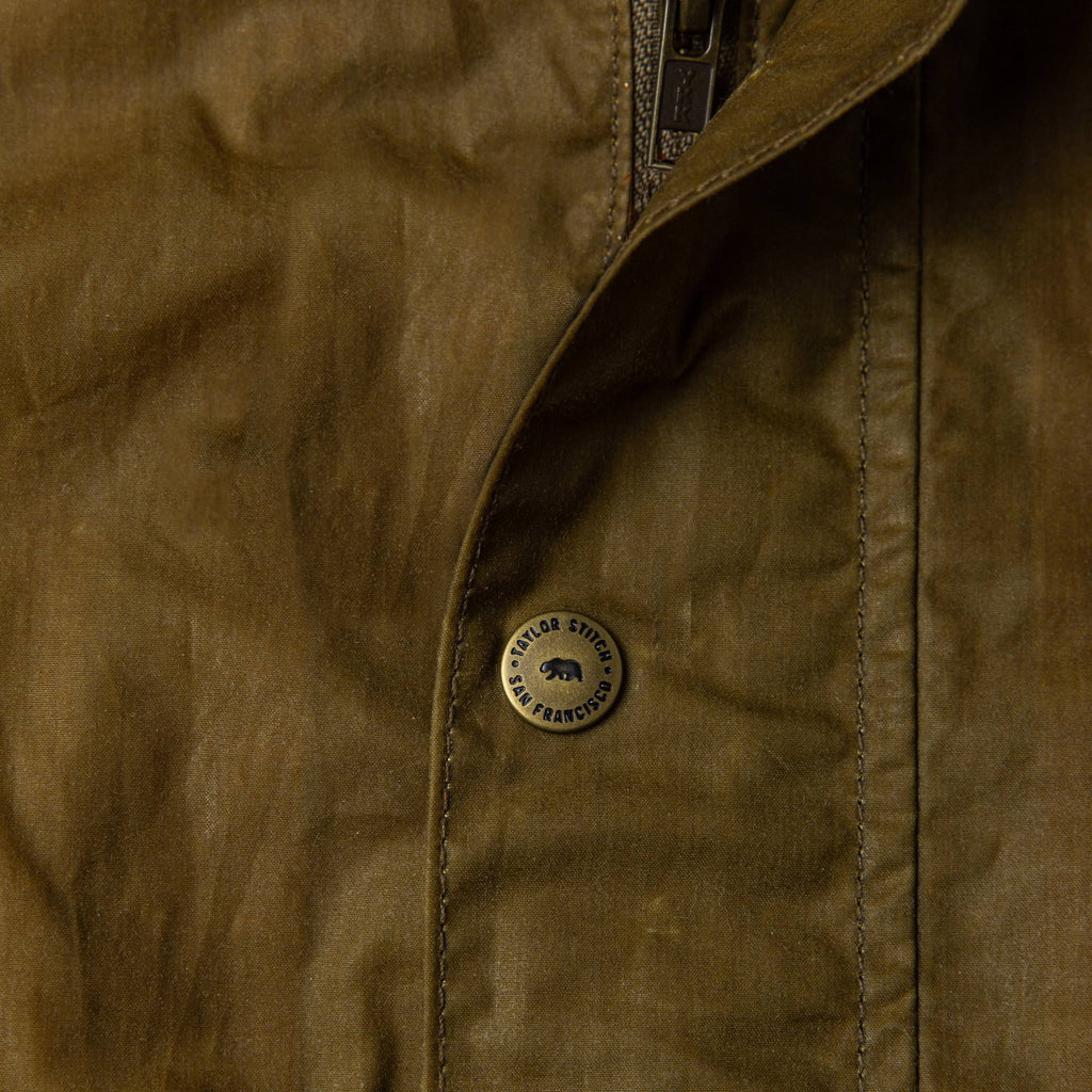 The Bomber Jacket in Field Tan Wax Canvas