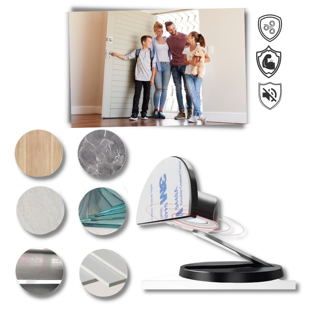 Magnetic Door Stopper in Stainless Steel