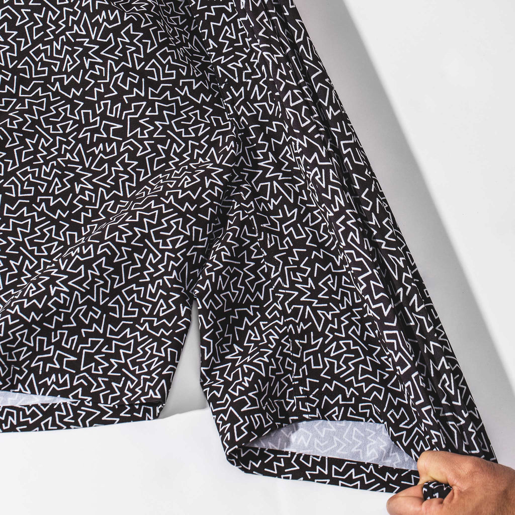 The Boardshort in Black & White Print