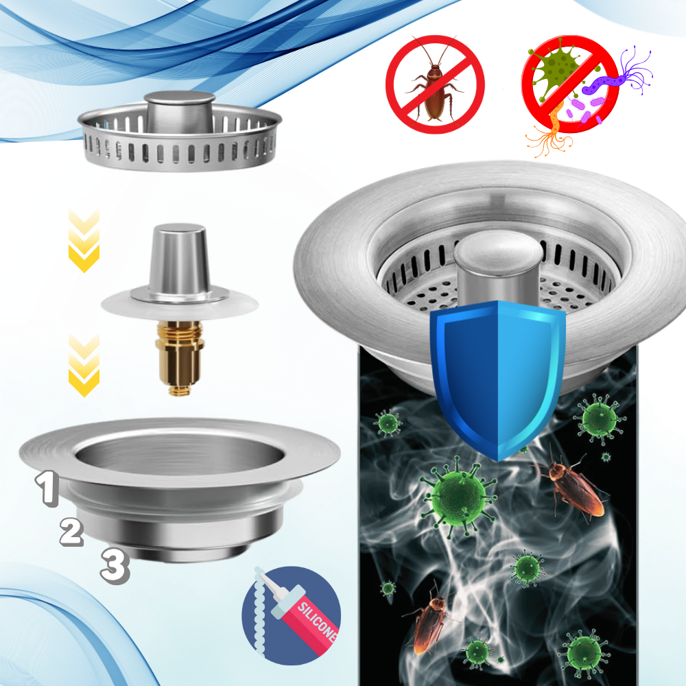 Multi-Function Stainless Steel Sink Drain