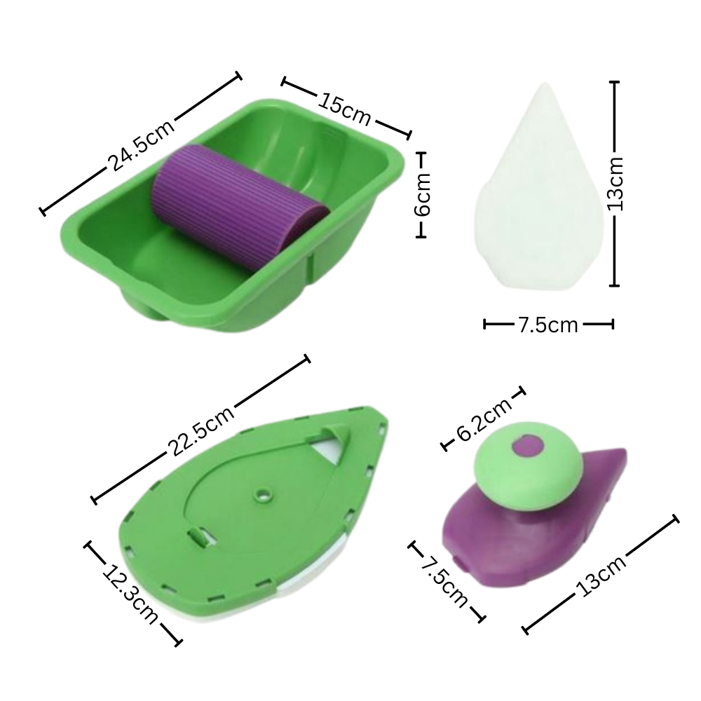 Paint Edger Set 4pcs Sponge Point and Decorative