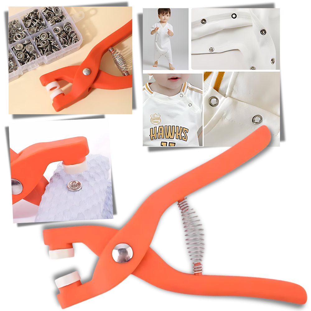 Quick Assembly Snap Button Press