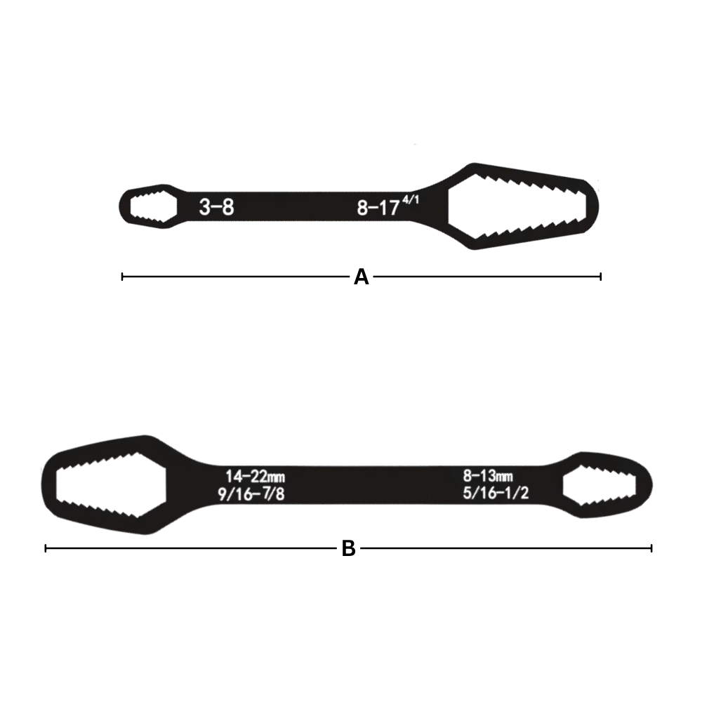 Universal Heavy Duty Double Flex Wrench