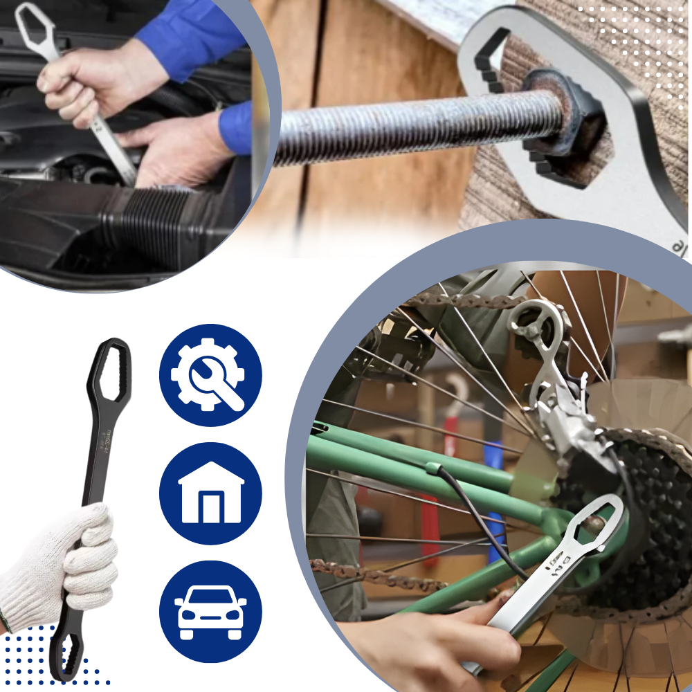 Universal Heavy Duty Double Flex Wrench