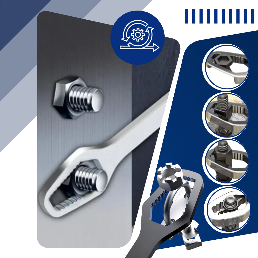 Universal Heavy Duty Double Flex Wrench