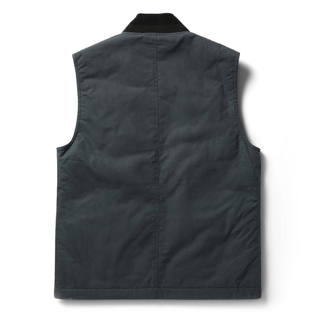 The Anchorage Vest in Charcoal Dry Wax