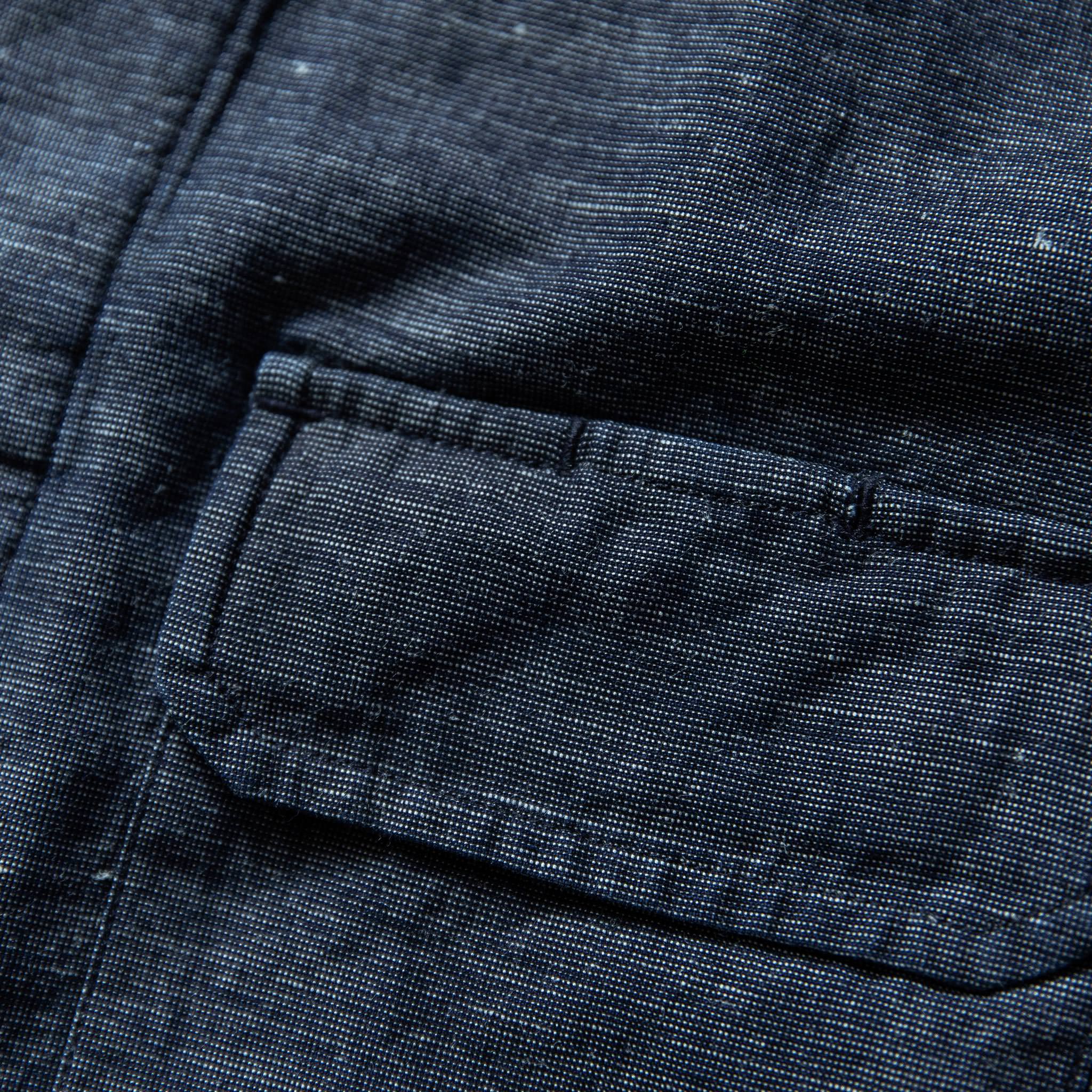 The BDU Shirt Jacket in Indigo Slub