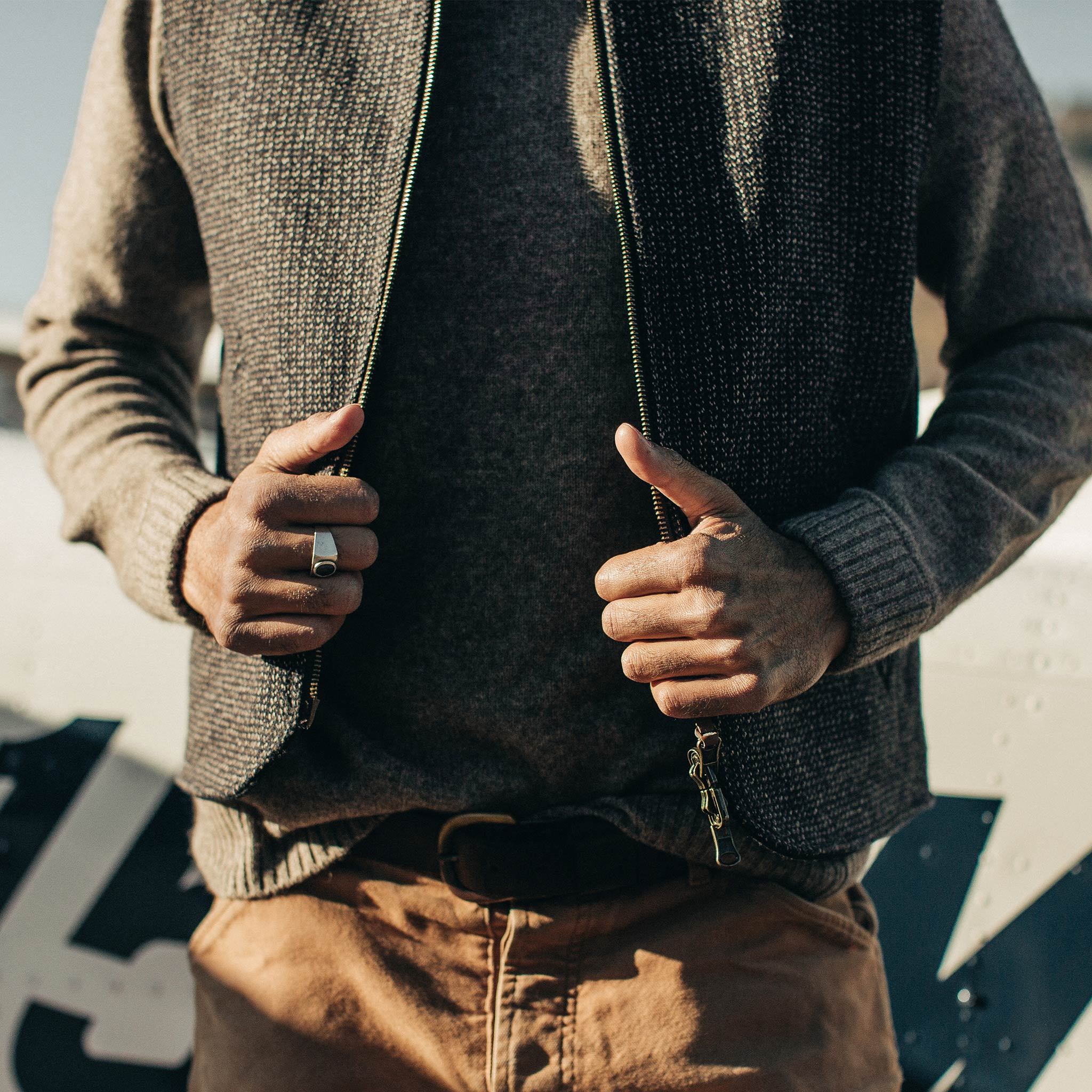 The Able Vest in Wool Beach Cloth