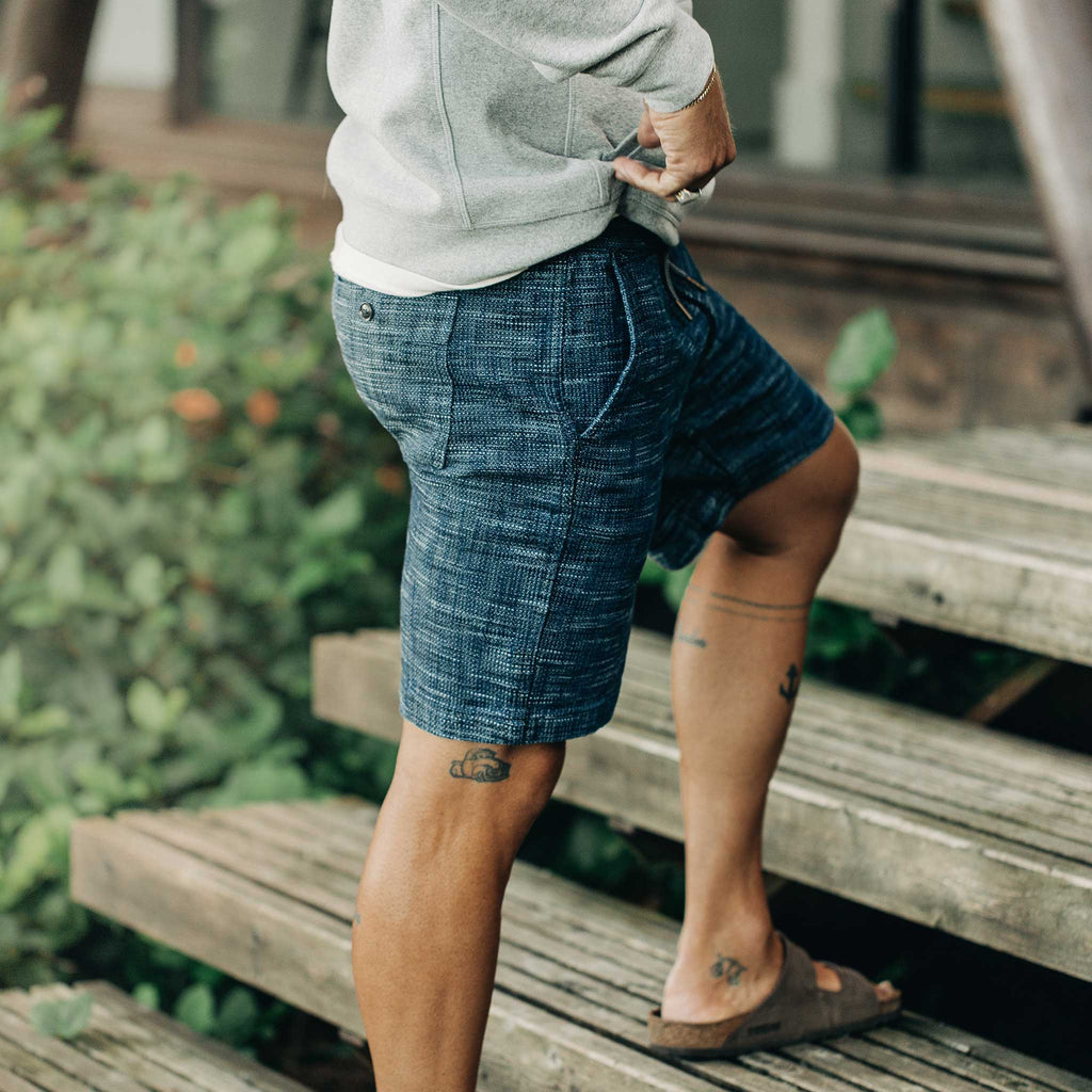 The Après Short in Indigo Slub