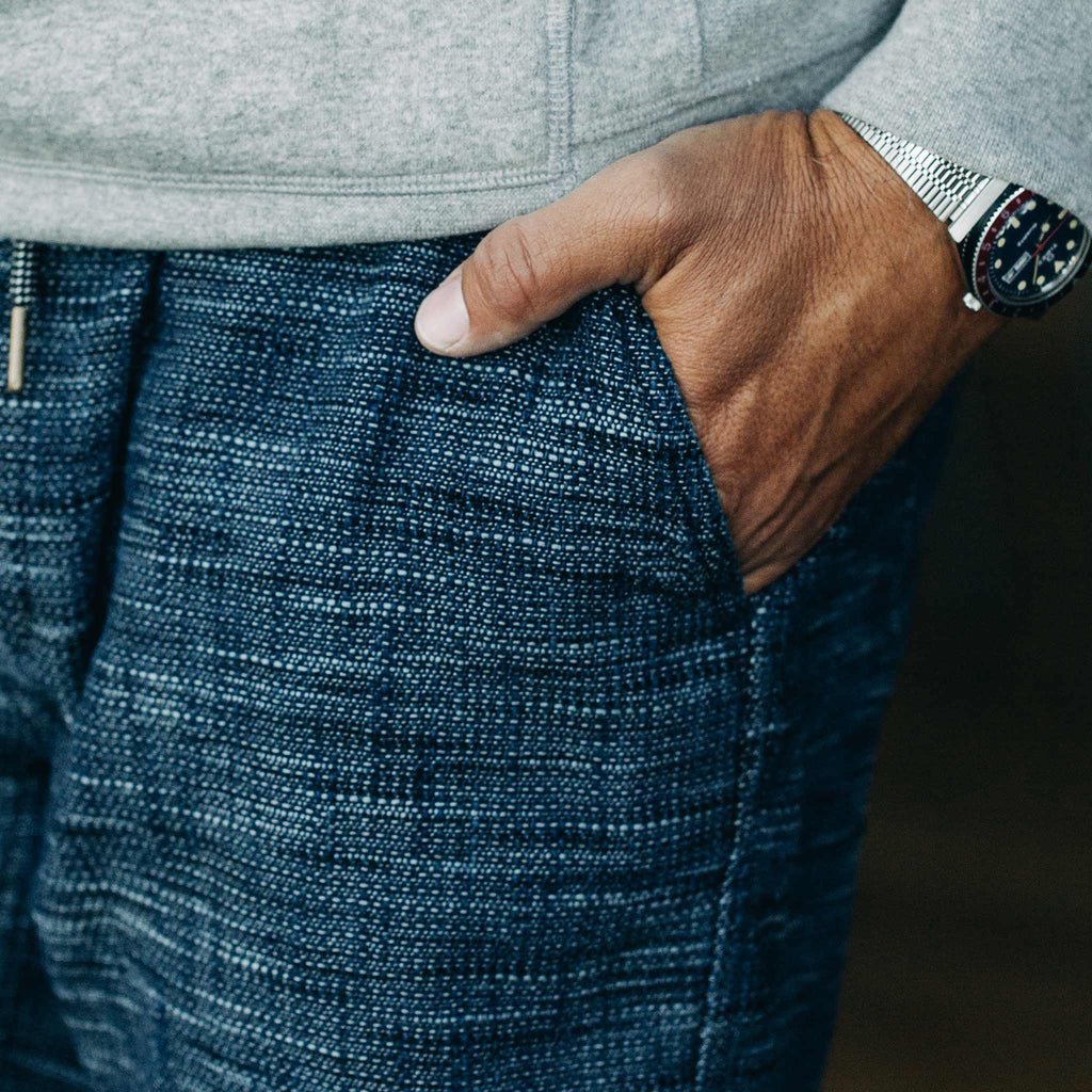 The Après Short in Indigo Slub