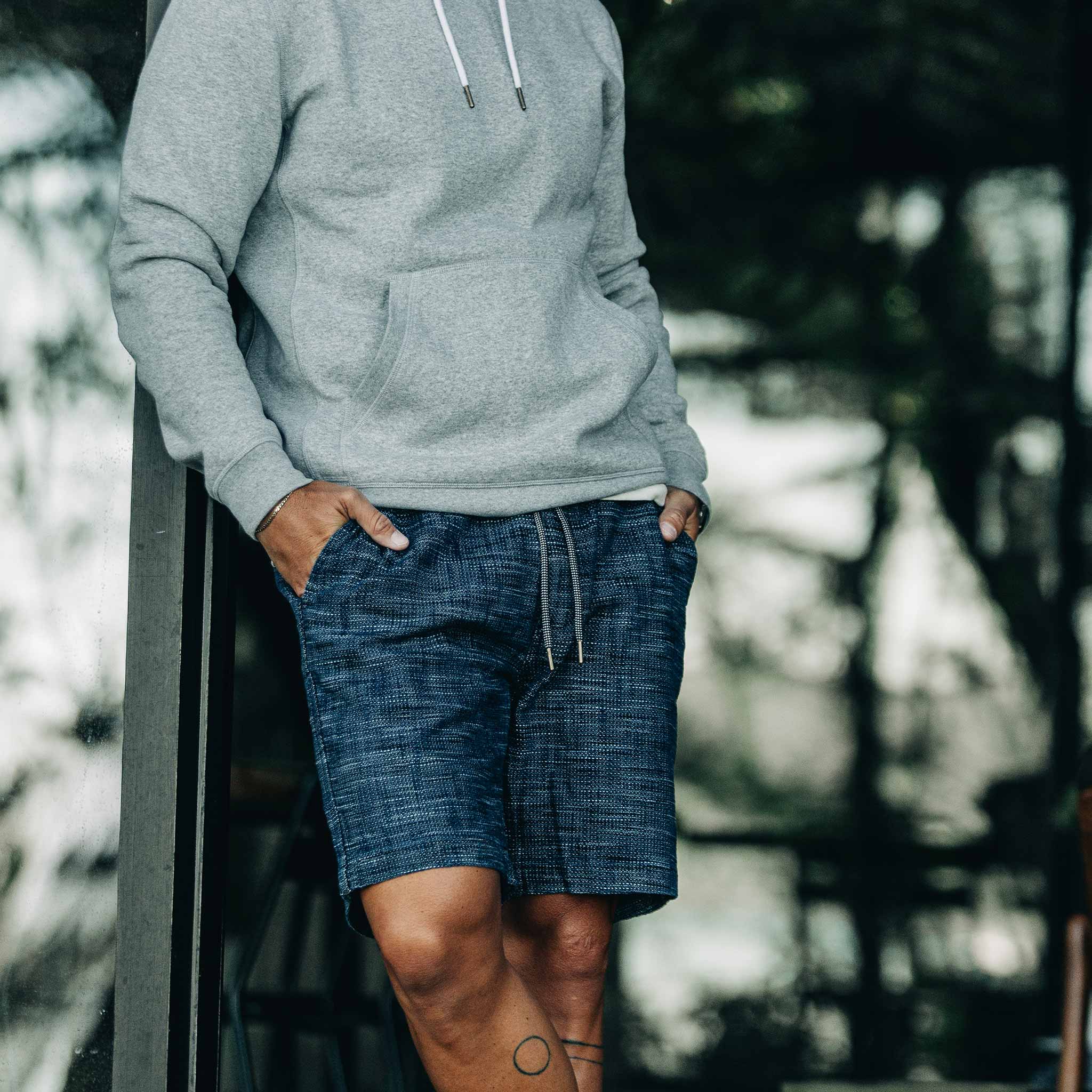 The Après Short in Indigo Slub