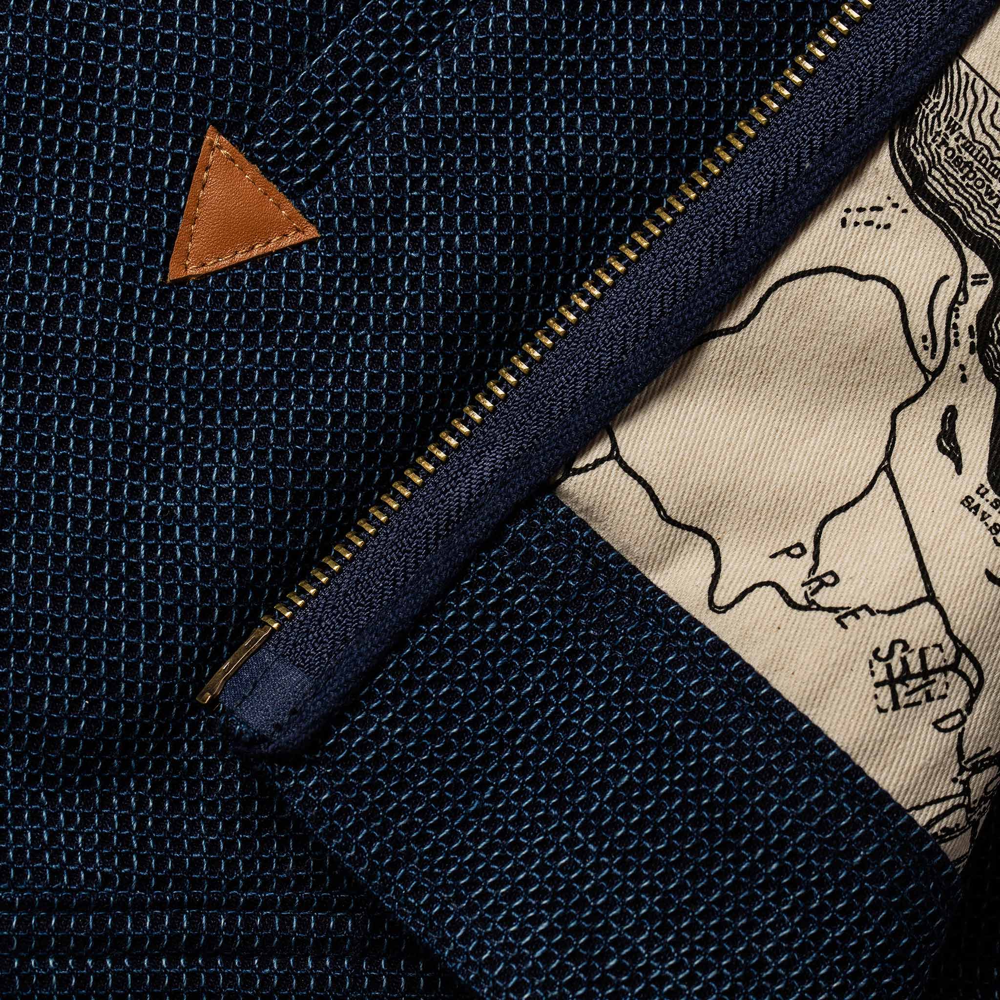 The Après Hoodie in Indigo Waffle