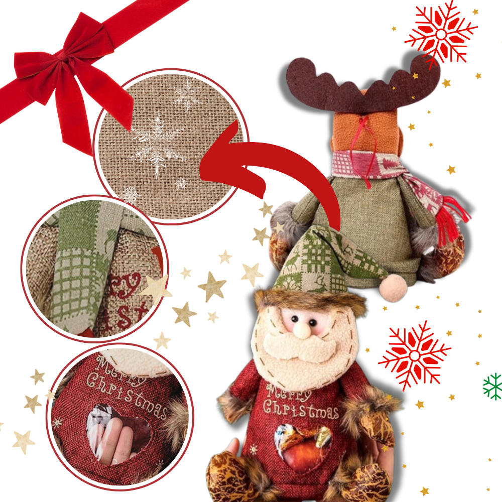 Zip Close Reusable Christmas Gift Bag